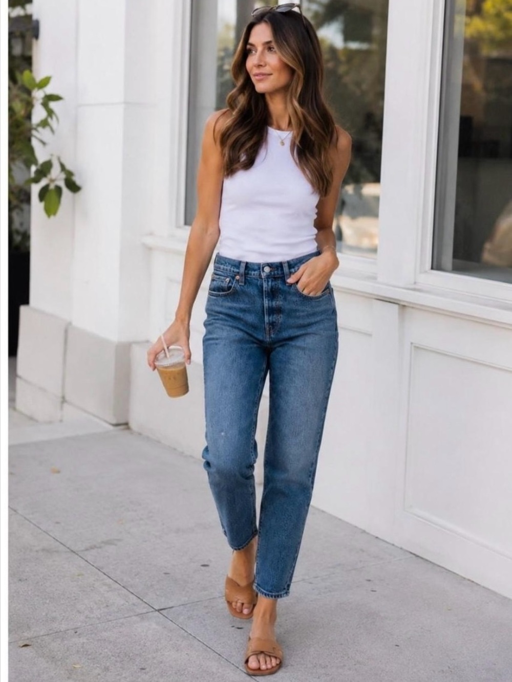 Levi's Straight Leg Jeans in Classic Blue Denim